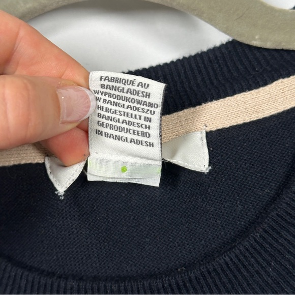 Aspen Fair Isle Reindeer Cotton Sweater Crewneck Men’s Large Navy Cozy Scandi - Picture 5 of 8